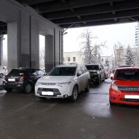 парковки зимой пых